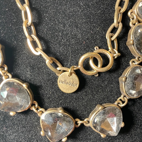 Stella & Dot smoky quartz teardrop necklace - Picture 3 of 3